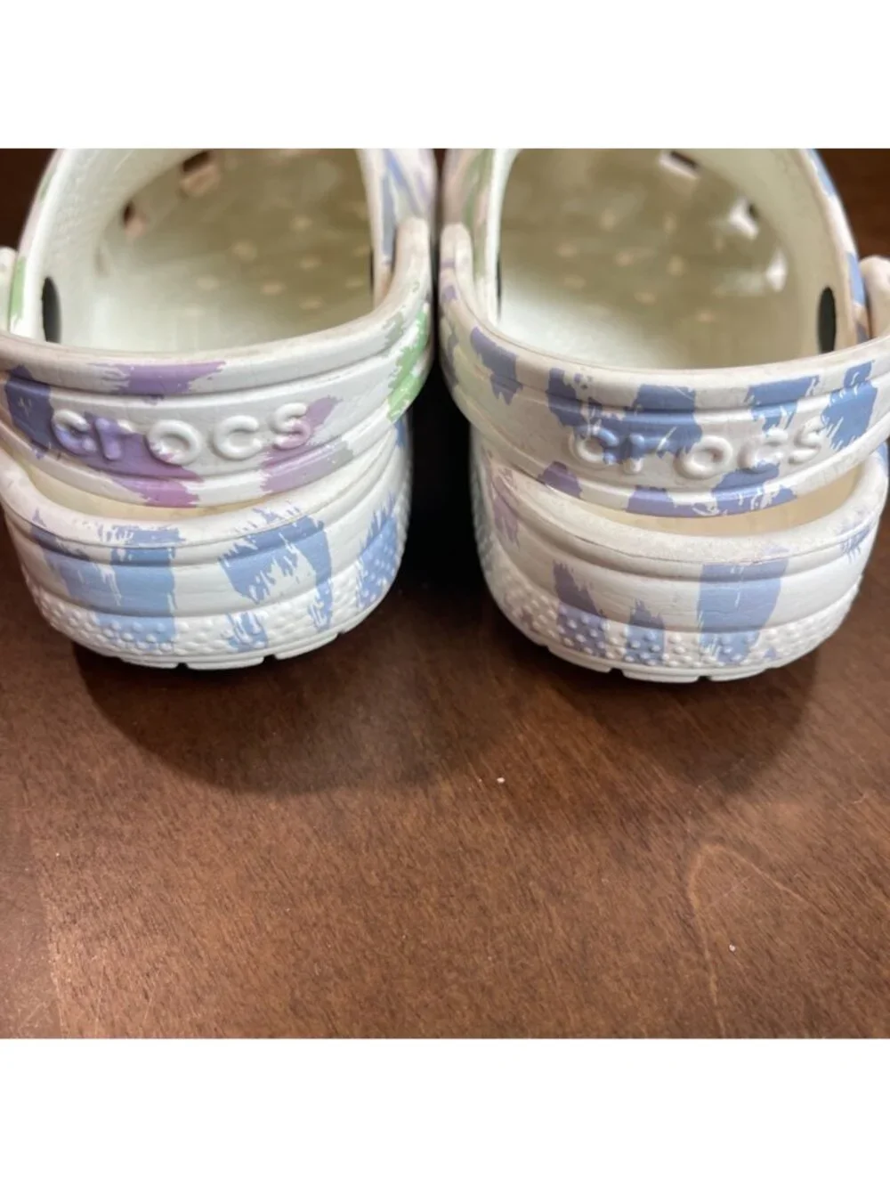 Crocs Classic Out of This World II Clogs Toddler Size 10 Colorful Leopard Print